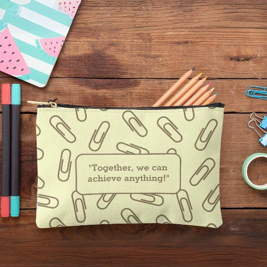 Papierklammern Muster personalisiert Stift Zubehörtasche