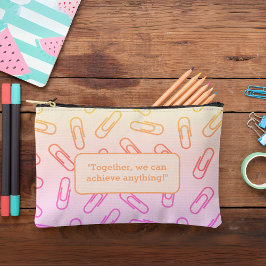 Papierklammern Muster personalisiert Stift Zubehörtasche