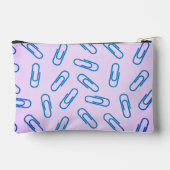 Papierklammern Muster personalisiert Stift Zubehörtasche (Rückseite)