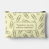 Papierklammern Muster personalisiert Stift Zubehörtasche (Vorderseite)