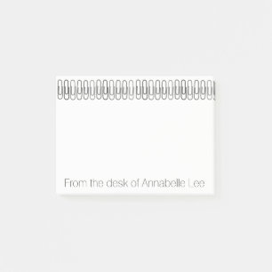 Papierklammern Post-it Klebezettel