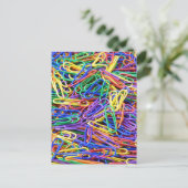 Papierklammern Postkarte (Stehend Vorderseite)