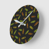 Papierklammern Runde Wanduhr (Winkel)