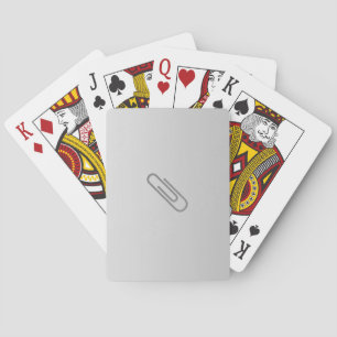Papierklammern Spielkarten