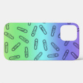 Papierklammern über Regenbogen Case-Mate iPhone Hülle (Rückseite (Horizontal))