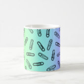 Papierklammern über Regenbogen Kaffeetasse (Mittel)