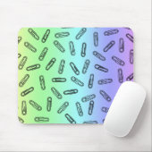 Papierklammern über Regenbogen Mousepad (Mit Mouse)