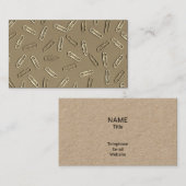 Papierklammern Visitenkarte (Vorne/Hinten)