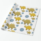 Papierkorb Dinosaurier Geschenkpapier (Ungerollt)