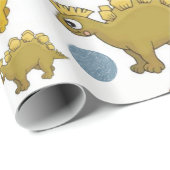 Papierkorb Dinosaurier Geschenkpapier (Rolleneckpunkt)