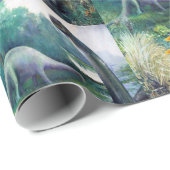 Papierkorb Dinosaurier Geschenkpapier (Rolleneckpunkt)