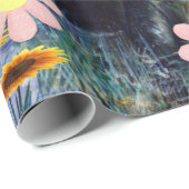 Papierkorb Dinosaurier Geschenkpapier (Rolleneckpunkt)