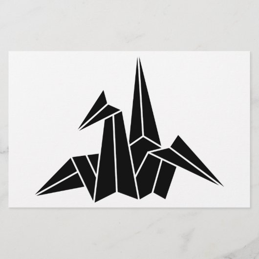 Papierkran Briefpapier (Vorderseite)