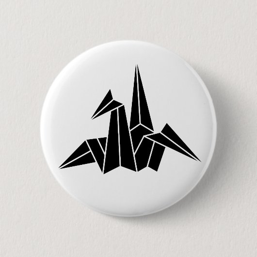 Papierkran Button (Vorderseite)