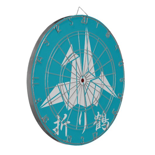 Papierkran Dartscheibe (Vorderseite Links)