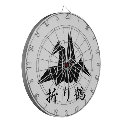 Papierkran Dartscheibe (Vorderseite Links)