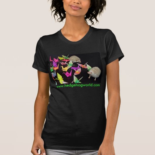Papierkran-Igels-Shirt T-Shirt (Vorderseite)