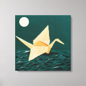 Papierkran Leinwanddruck (Vorderseite)