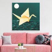 Papierkran Leinwanddruck (Insitu (Wohnzimmer))