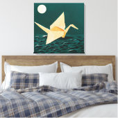 Papierkran Leinwanddruck (Insitu (Schlafzimmer))