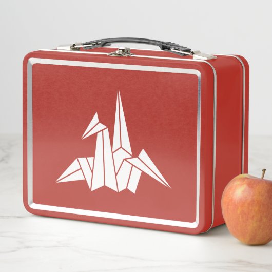 Papierkran-Lunchboxen Metall Brotdose (Beispiel)