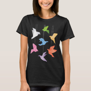 Papierkran Origami Birds Origamist Paper Faltine T-Shirt