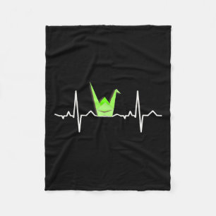 Papierkran Origami , Pulsband-Heartbeat-Shirt Fleecedecke