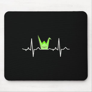Papierkran Origami , Pulsband-Heartbeat-Shirt Mousepad