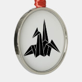 Papierkran Ornament Aus Metall (Rechts)