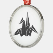 Papierkran Ornament Aus Metall (Links)