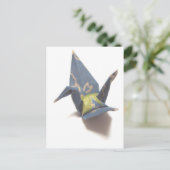 Papierkran Postkarte (Stehend Vorderseite)