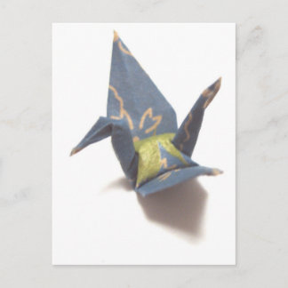 Papierkran Postkarte