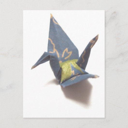 Papierkran Postkarte (Vorderseite)