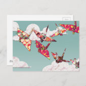 Papierkran Postkarte (Vorne/Hinten)