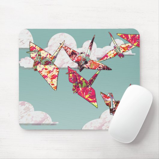Papierkräne Mousepad (Mit Mouse)
