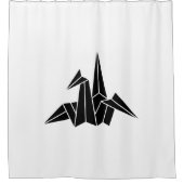Papierkranich Duschvorhang (Vorderseite)