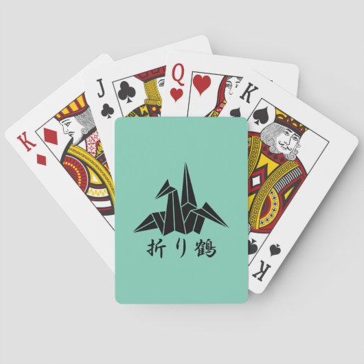 Papierkranich Spielkarten (Rückseite)