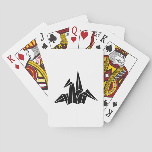 Papierkranich Spielkarten (Rückseite)