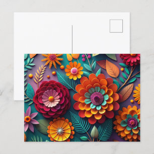 Papierkunst Postkarte