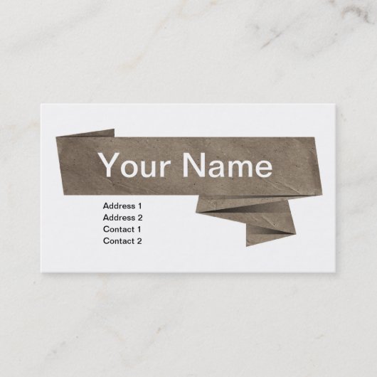 Papierkunst Visitenkarte (Vorderseite)