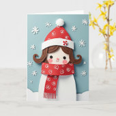 Papierkunst-Weihnachtskarte Karte (Gelbe Blume)