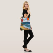 Papierkunststrand mit Baumbestand Tasche (Am Model)