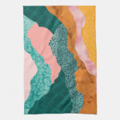 Papierlandschaft, gerippt, gerissene Kanten, Grünt Geschirrtuch (Vertikal)