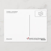 Papierlaternen Postkarte (Rückseite)