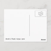 Papierläufe des Bansho-ji-Tempels, Nagoya, Japan Postkarte (Rückseite)
