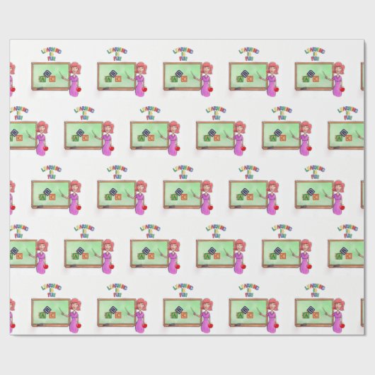 Papierlehrer Geschenkpapier (Flach)