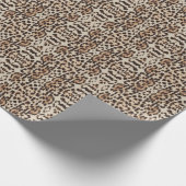 Papierleopard-Tierdruck Geschenkpapier (Ecke)