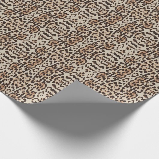 Papierleopard-Tierdruck Geschenkpapier (Ecke)