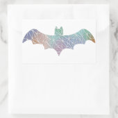 Papiermosaik-Bat-Aufkleber Rechteckiger Aufkleber (Tasche)