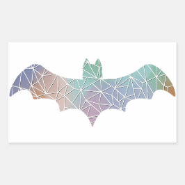 Papiermosaik-Bat-Aufkleber Rechteckiger Aufkleber